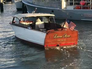 1956 Chris Craft 24 ft Semi-enclosed Boat Transom Lettering from Gerard M, NJ